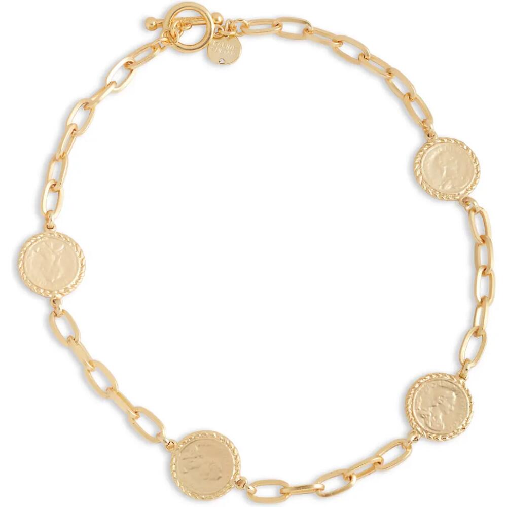 Karine Sultan Coin Station Necklace in Gold Cover