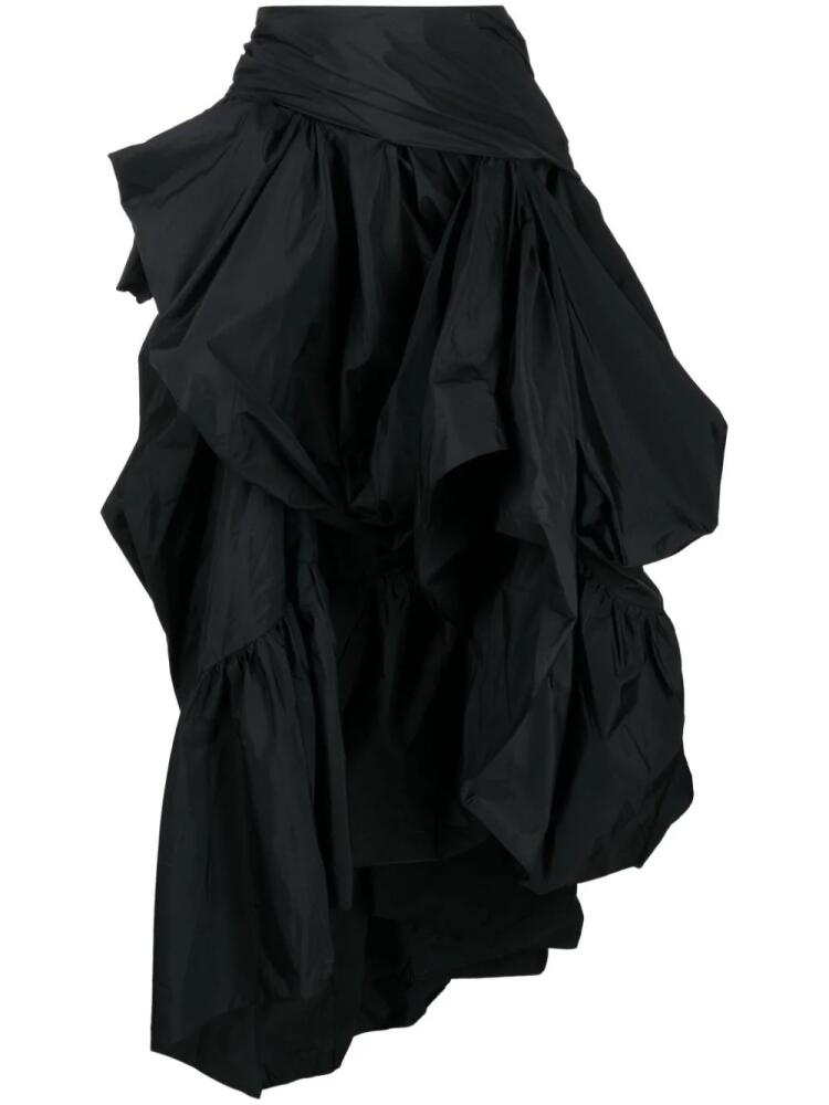 ERDEM asymmetric tiered maxi skirt - Black Cover