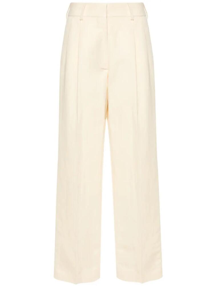 Blazé Milano Banker pleat-detailed trousers - Yellow Cover