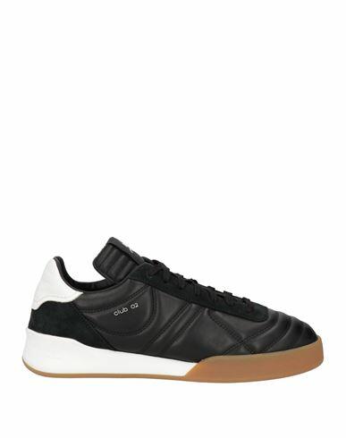 Courreges Man Sneakers Black Leather Cover