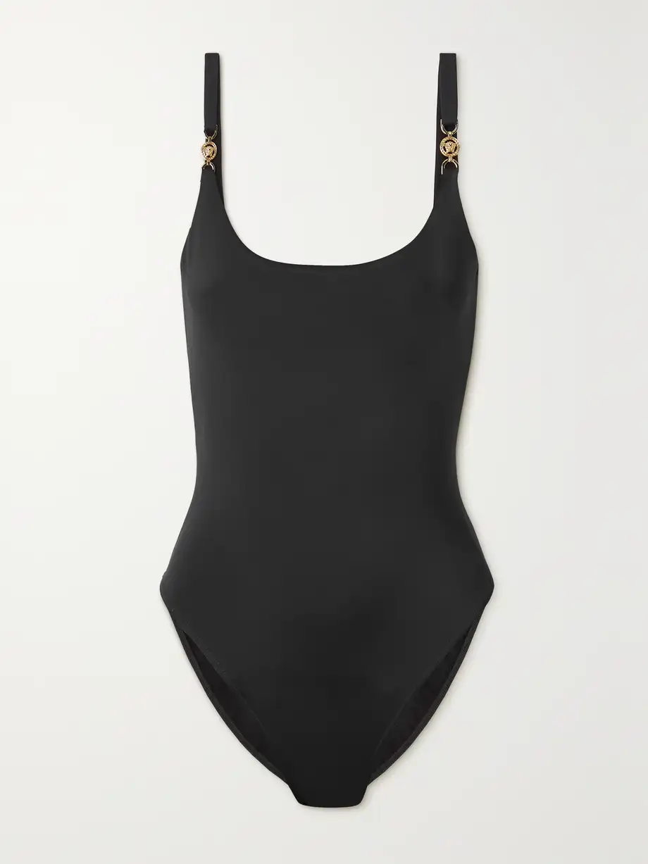 Versace - Medusa Biggie Embellished Swimsuit - Black Cover