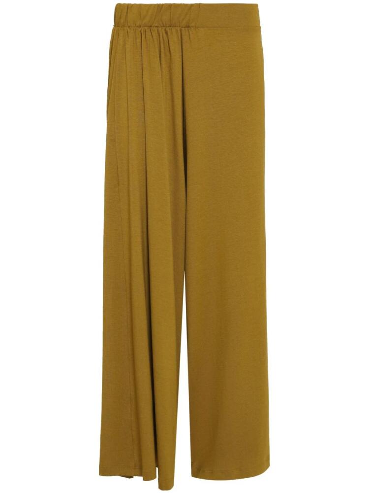 Uma | Raquel Davidowicz elastic-waist straight trousers - Yellow Cover