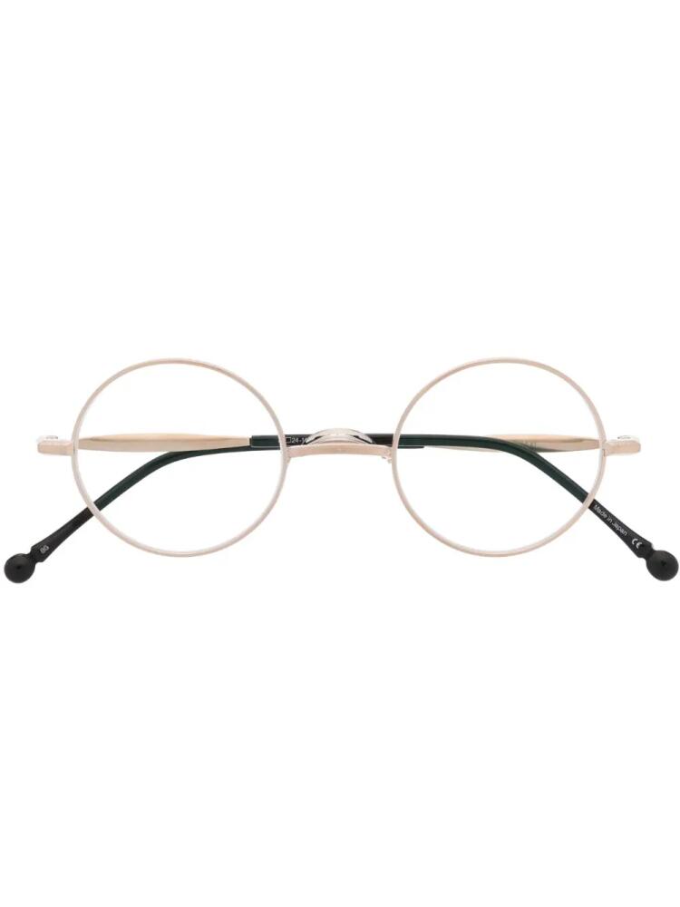 Matsuda round-frame optical glasses - Gold Cover