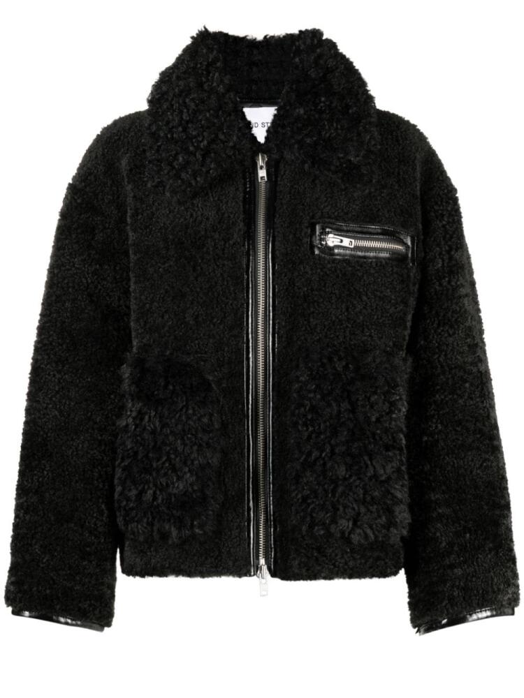 STAND STUDIO Joann faux-shearling coat - Black Cover