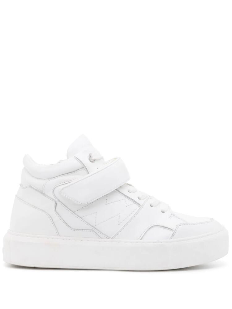 Zadig&Voltaire Flash mid-top flatform sneakers - White Cover