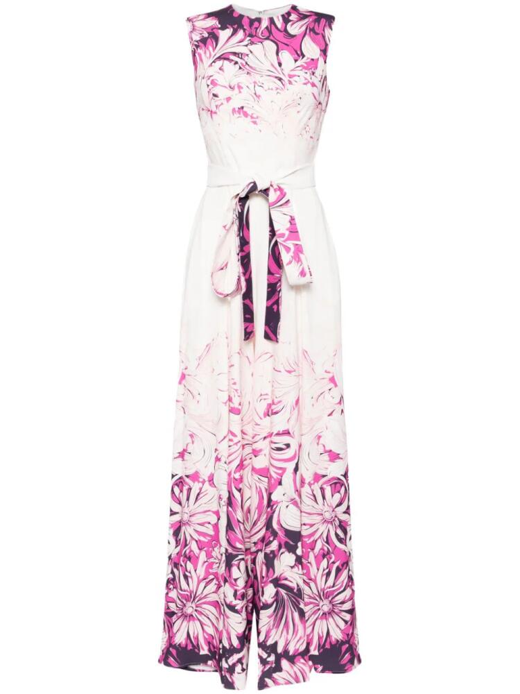 Saiid Kobeisy floral-print wide-leg jumpsuit - White Cover