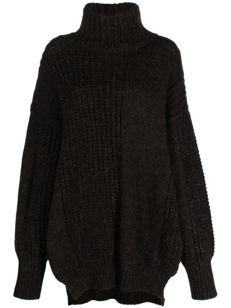 There Was One chunky-knit roll-neck jumper - Brown Cover