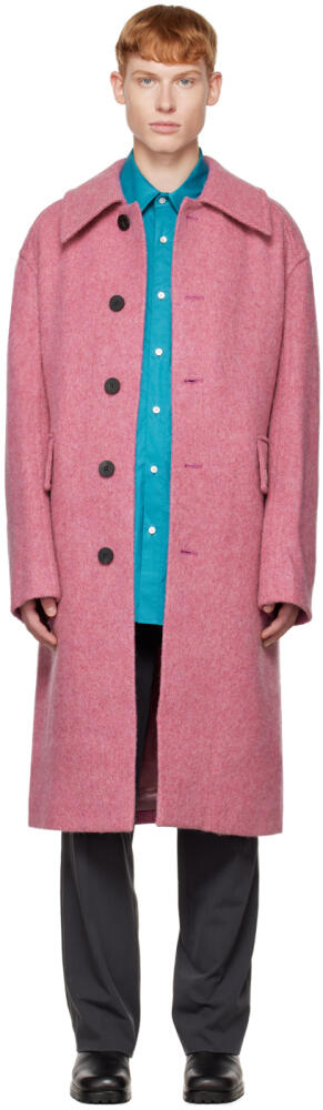 WOOYOUNGMI Pink Melange Single Coat Cover