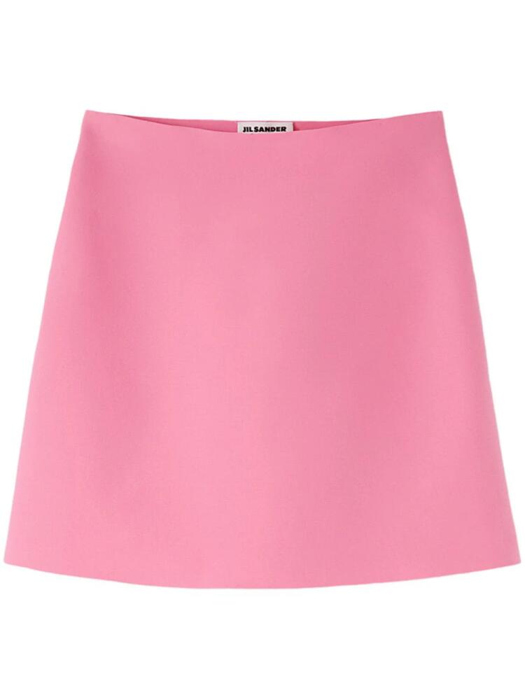 Jil Sander A-line high-waisted mini skirt - Pink Cover