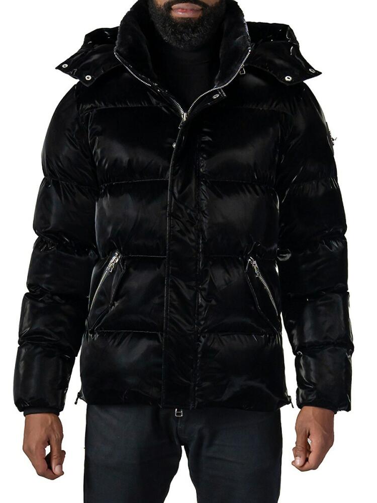 Woodpecker Men's Bumnester Heavy Weight Puffer Jacket - All Wet Black Cover