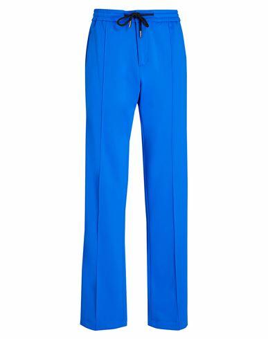 8 By Yoox Drawstring Wide Trousers Man Pants Bright blue Polyamide, Cotton Cover