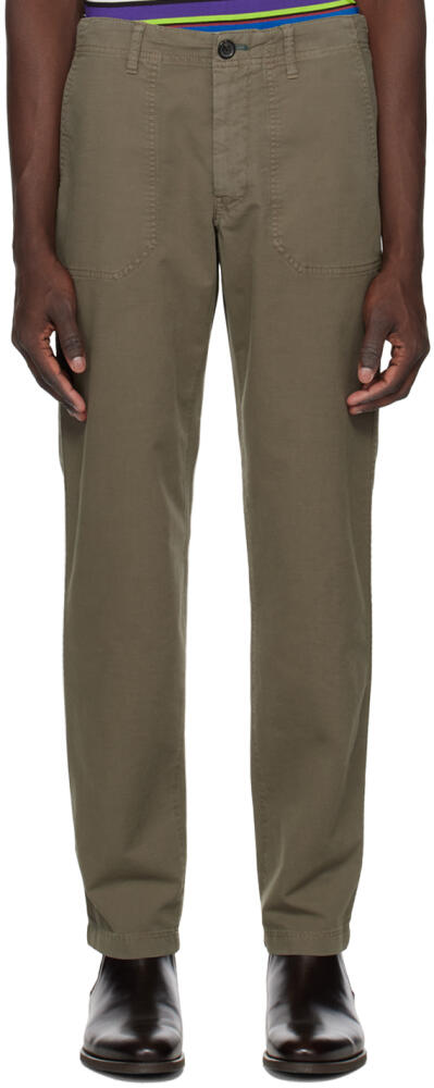 PS by Paul Smith Khaki Patch Trousers Cover