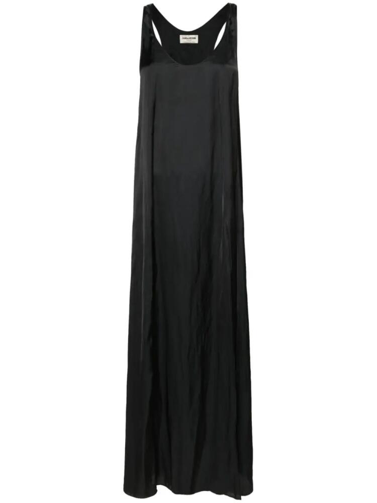 Zadig&Voltaire Rarys satin maxi dress - Black Cover