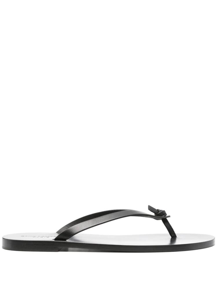 Saint Laurent Laguna leather sandals - Black Cover