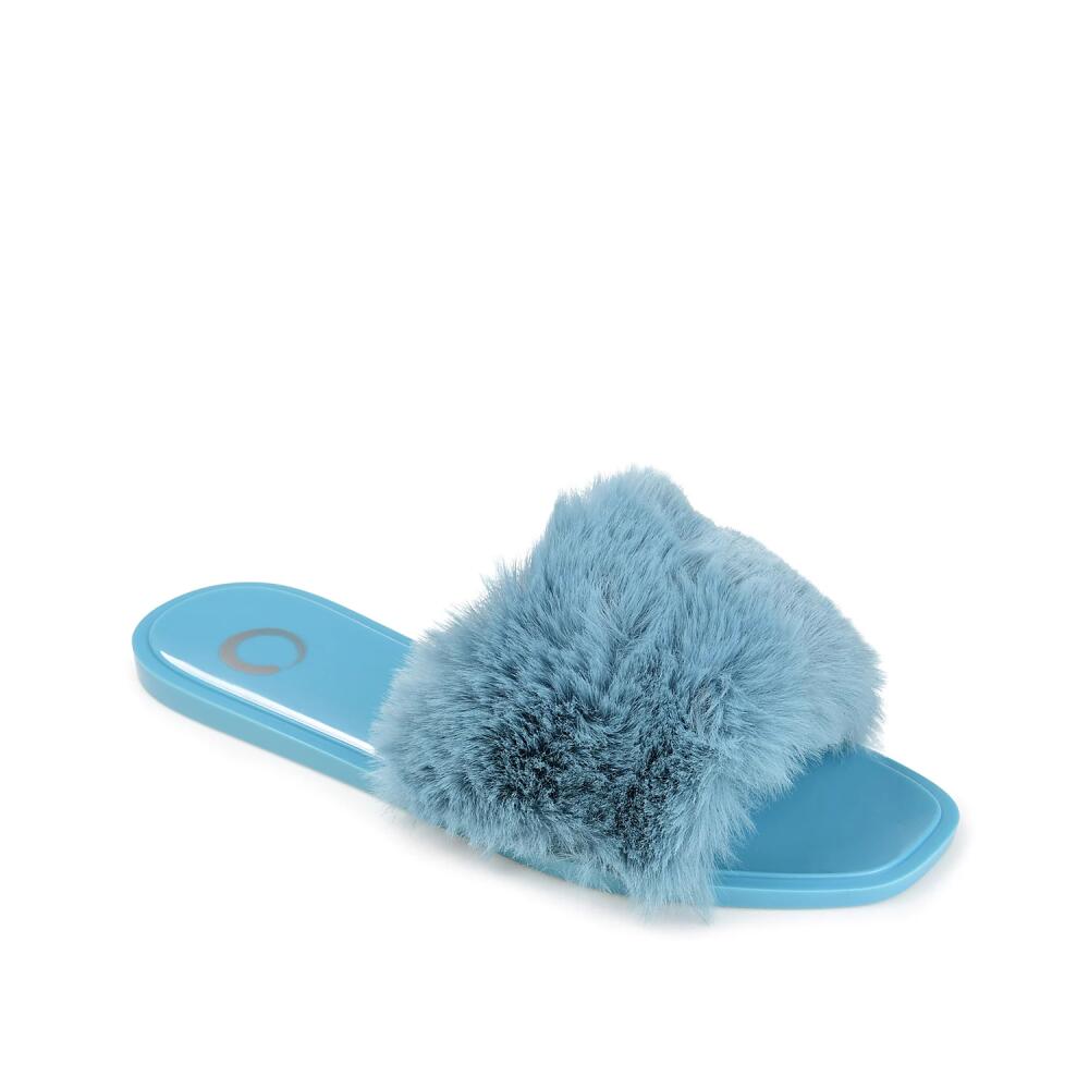 Journee Collection Dusk Slide Sandal | Women's | Light Blue Cover