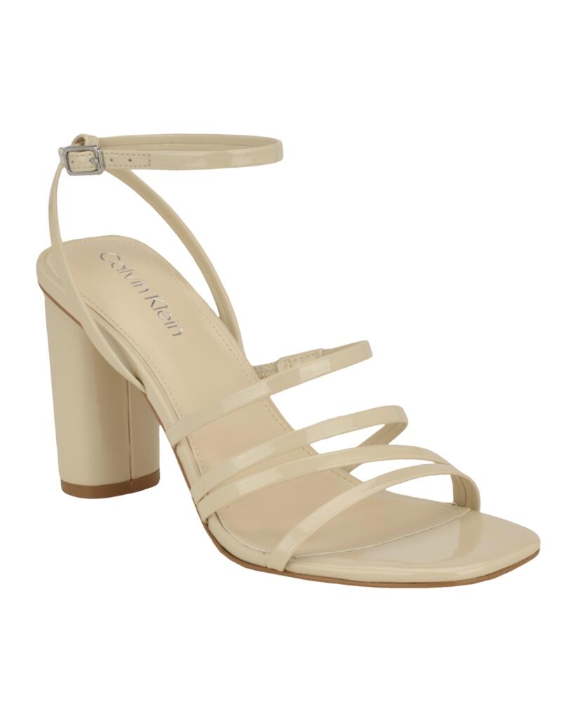 Calvin Klein Women's Norra Strappy Dress Sandals - Ivory Cover