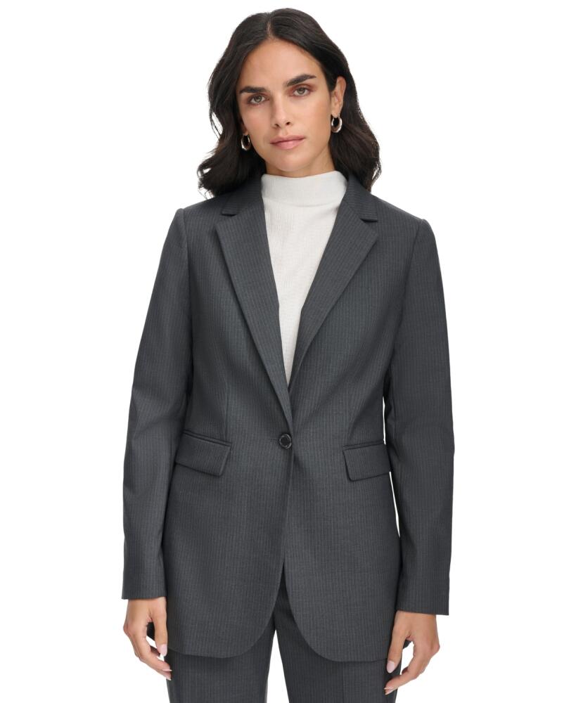 Calvin Klein Women's Single-Button Blazer - Cha Crm Cover