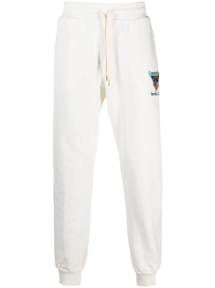 Casablanca Tennis Club cotton track pants - White Cover