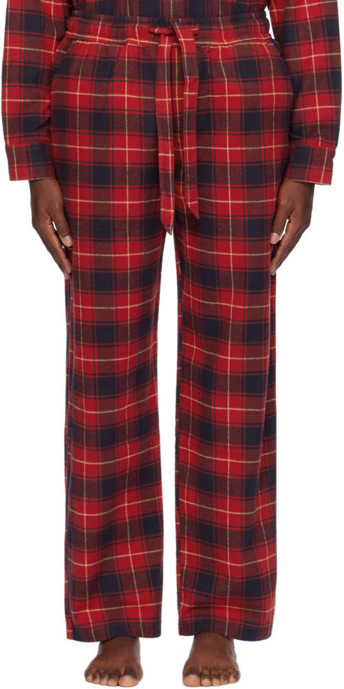 Tekla Red Plaid Pyjama pants Cover