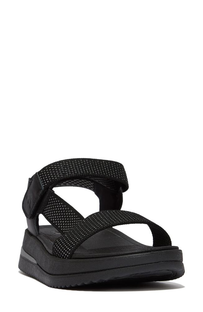 FitFlop Surff Two Tone Webbing Platform Sandal in Black Cover