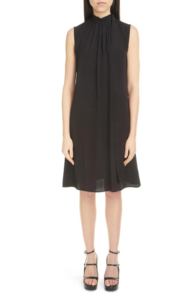 Givenchy Lavaliere 4G Jacquard Sleeveless Dress in Black Cover