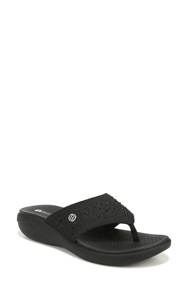 BZees Cruise Bright Flip Flop in Black Cover