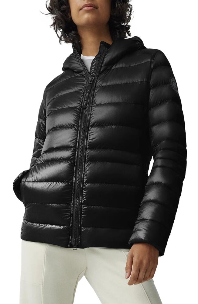 Canada Goose Cypress Packable Hooded 750-Fill-Power Down Puffer Jacket in Black - Noir Cover