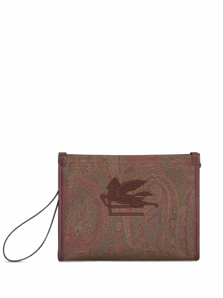 ETRO paisley-print logo wallet - Red Cover