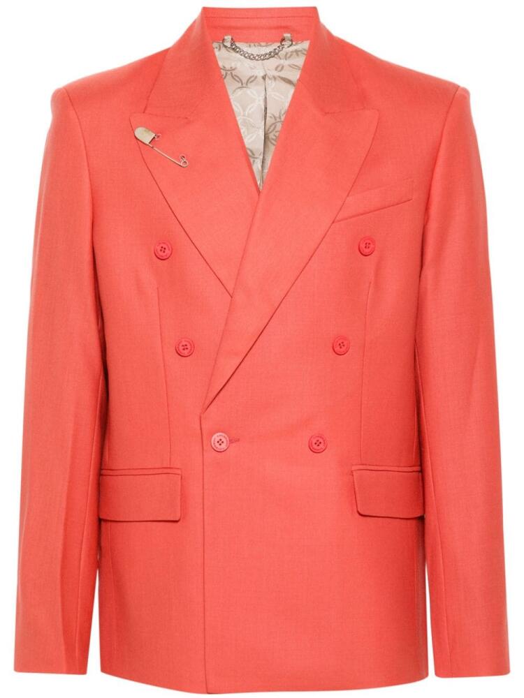 Charles Jeffrey Loverboy Edinburgh double-breasted blazer - Red Cover