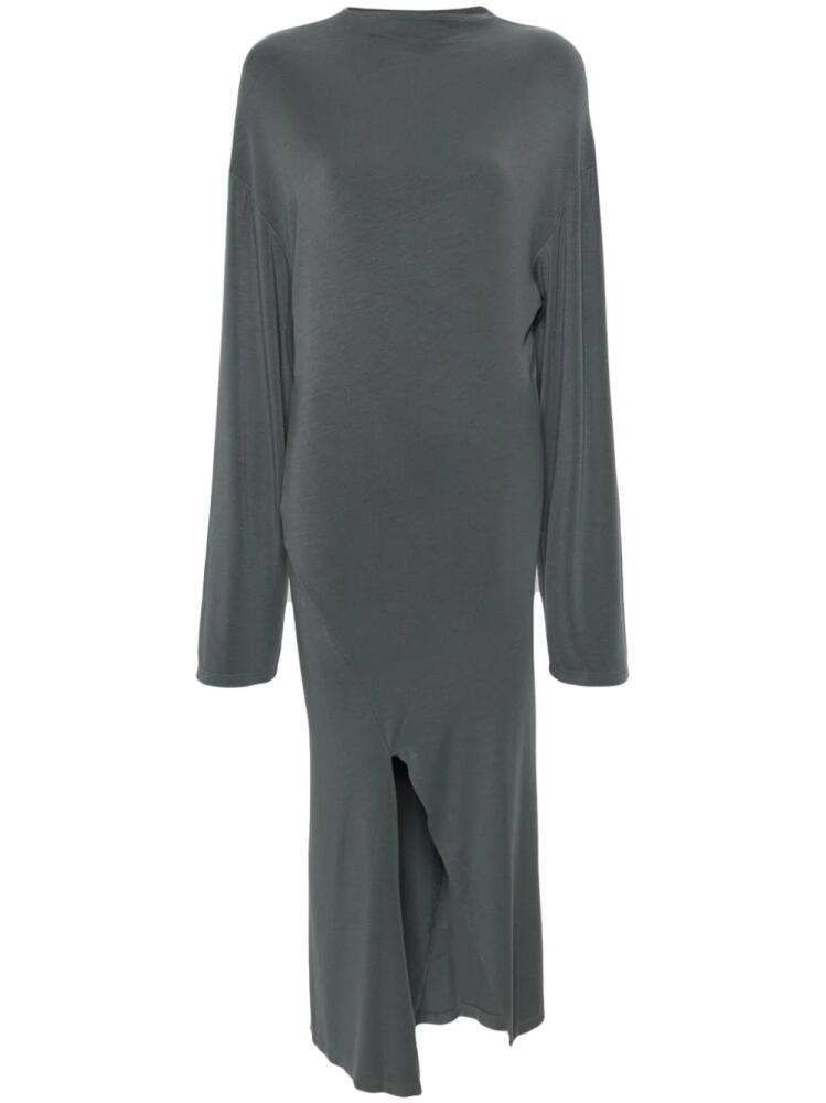 Jade Cropper drop-shoulder jersey maxi dress - Grey Cover