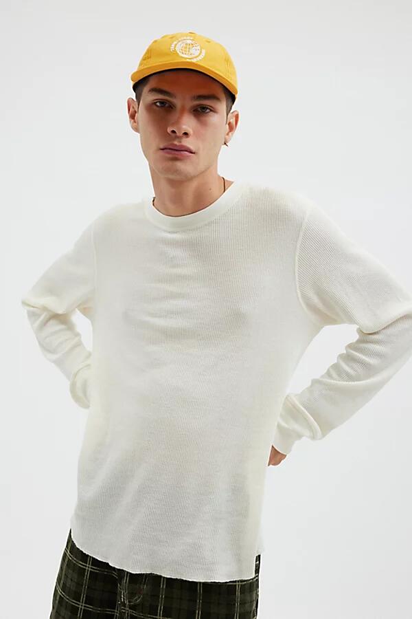 BDG Baselayer Thermal Long Sleeve Tee in White Cover