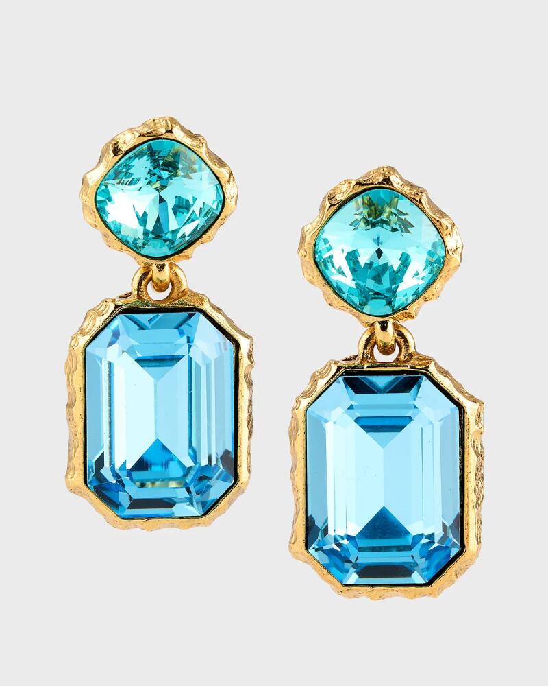 Oscar de la Renta Classic Crystal Drop Earrings Cover