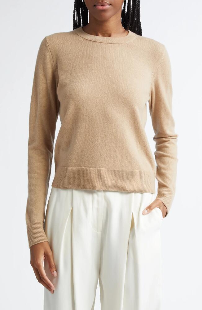 Vince Classic Crewneck Cashmere Sweater in Camel Cover