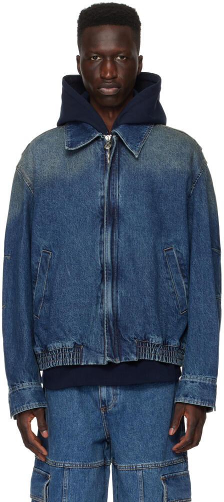 Solid Homme Indigo Washed Denim Jacket Cover