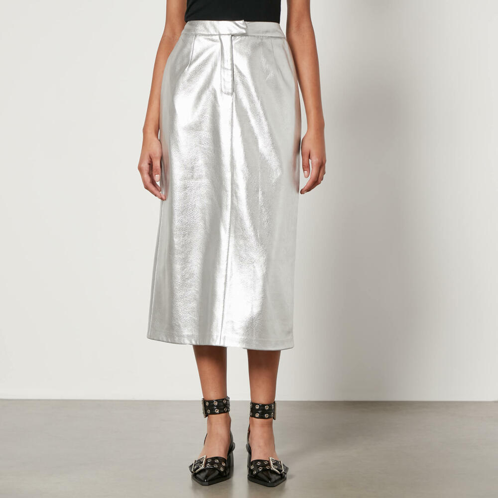 Jakke Oakland Faux Leather Midi Skirt Cover