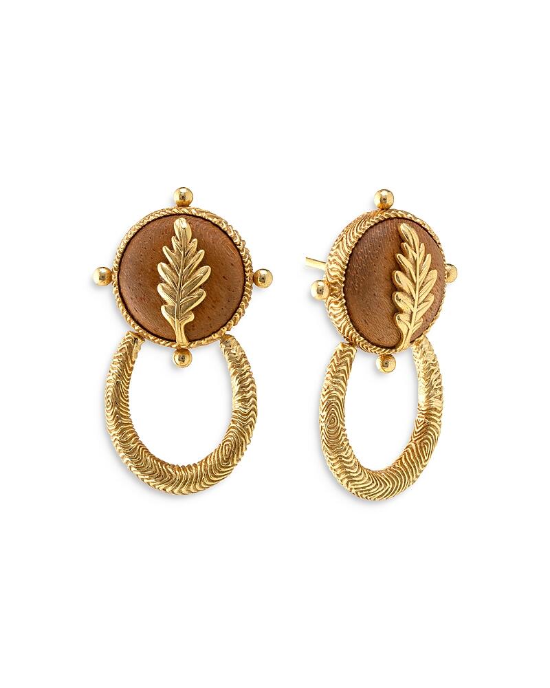 Capucine De Wulf Forest Walk Oak Leaf Teak Drop Earrings Cover