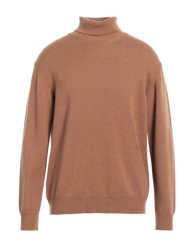 Amaranto Man Turtleneck Camel Cashmere Cover