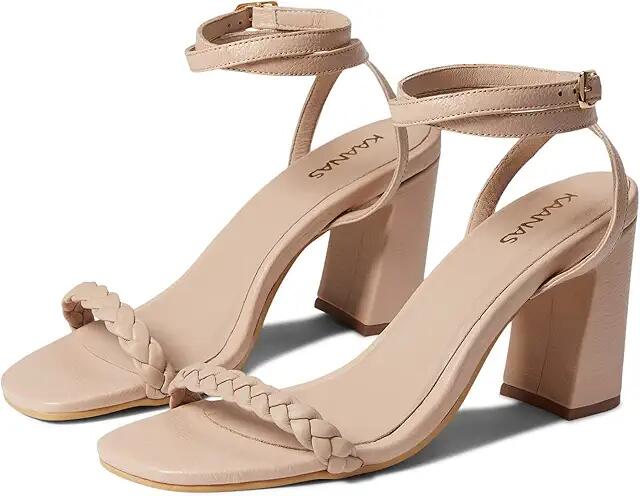 KAANAS Balang Braided Heel with Ankle Strap (Blush) Women's Sandals Cover