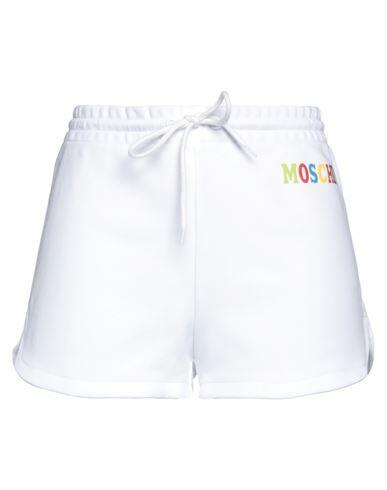 Moschino Woman Shorts & Bermuda Shorts White Organic cotton Cover