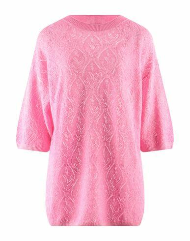 Malo Woman Sweater Fuchsia Cashmere, Linen, Polyamide Cover