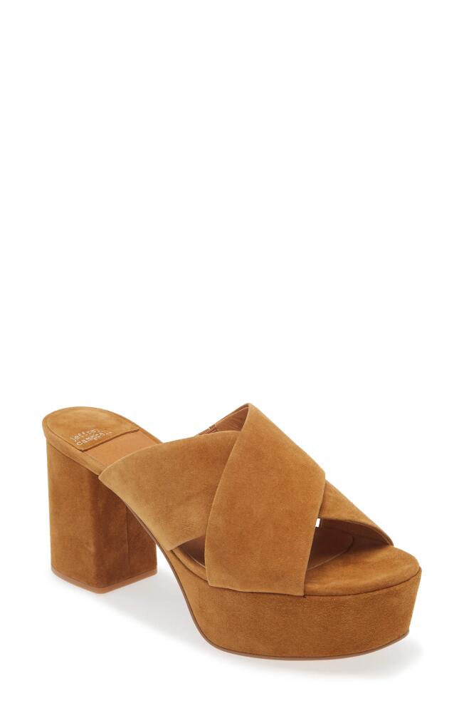 Jeffrey Campbell Coerce Platform Sandal in Tan Suede Cover