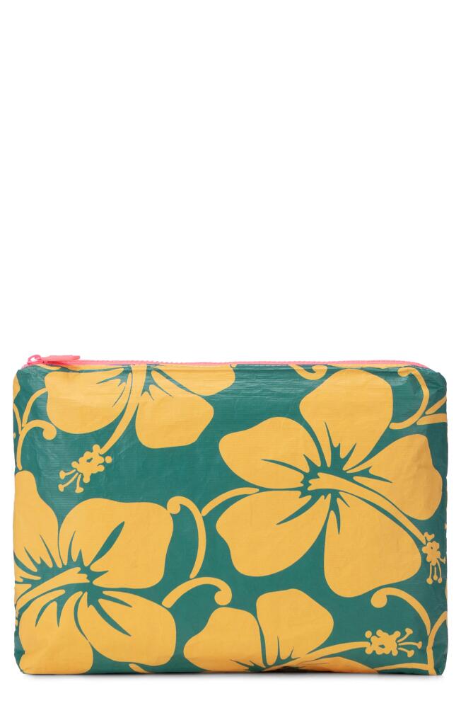 Aloha Collection Medium Water Resistant Tyvek® Zip Pouch in Tangelo Cover