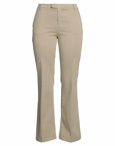 40weft Woman Pants Beige Cotton, Tencel, Elastane Cover