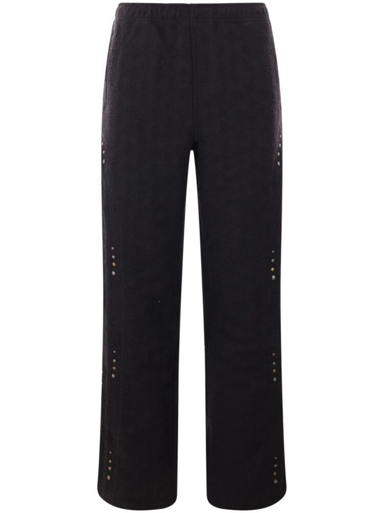 Andersson Bell straight-leg cotton-blend trousers - Black Cover