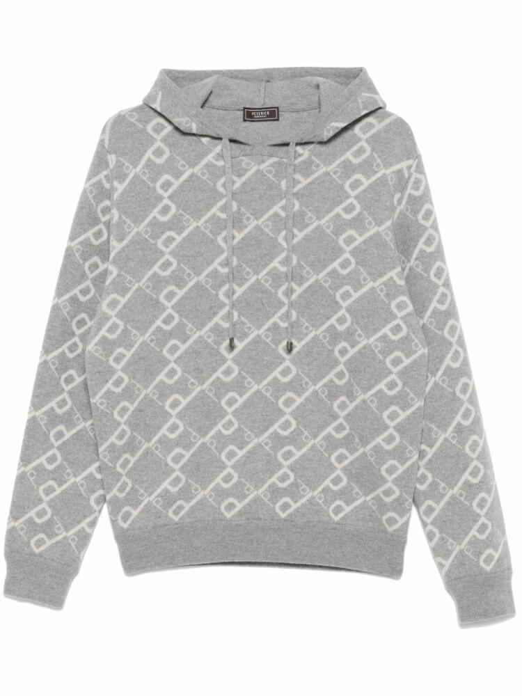 Peserico knitted hoodie - Grey Cover