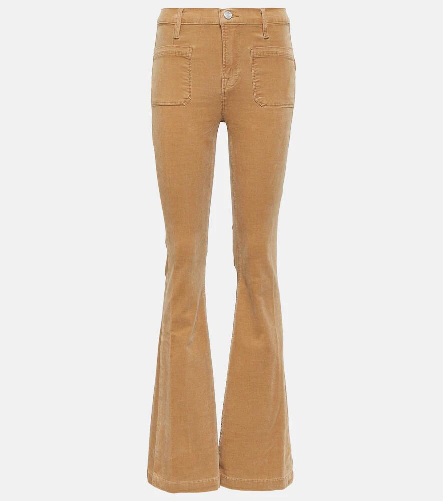 Frame Le Bardot mid-rise corduroy flared pants Cover