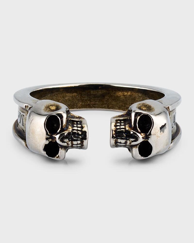 Alexander McQueen Men's Twin Skull Ring Cover