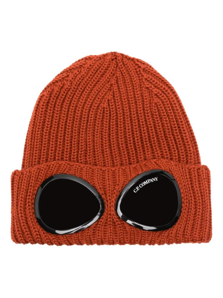 C.P. Company Goggles beanie hat - Orange Cover