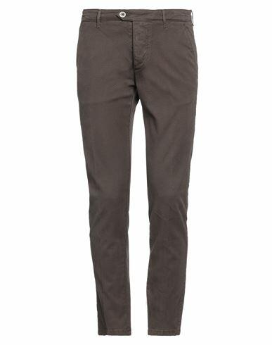 0/zero Construction Man Pants Dark brown Cotton, Elastane Cover