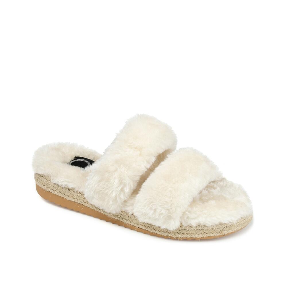 Journee Collection Relaxx Slide Sandal | Women's | Ivory Cover